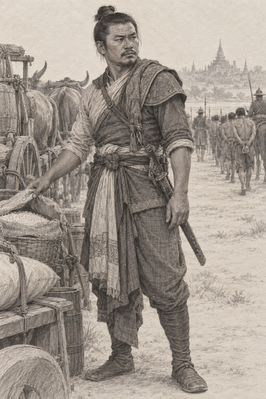 Pencil sketch of Thura Kyaw